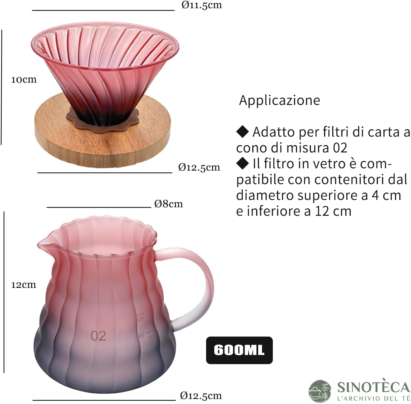 Caffettiera Pour Over Stile V60